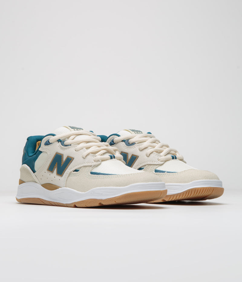 New Balance Numeric 1010 Tiago Lemos Shoes in Sea Salt and Teal
