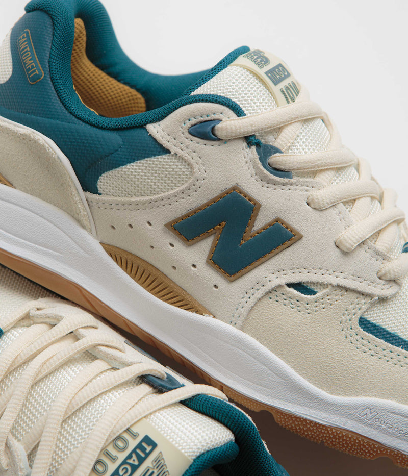 New Balance Numeric 1010 Tiago Lemos Shoes in Sea Salt and Teal