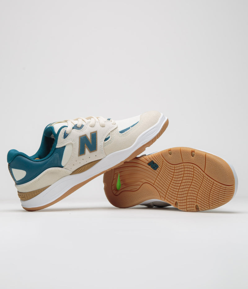 New Balance Numeric 1010 Tiago Lemos Shoes in Sea Salt and Teal