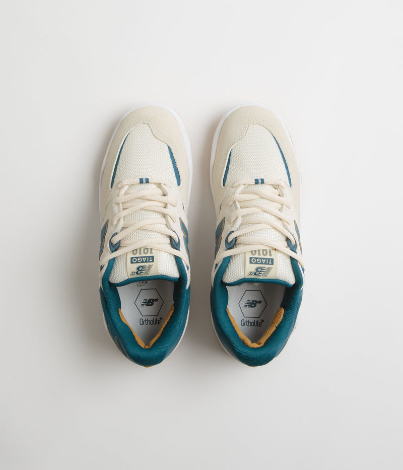 New Balance Numeric 1010 Tiago Lemos Shoes in Sea Salt and Teal