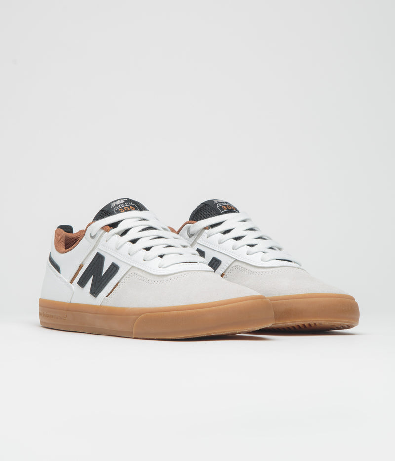 New Balance Numeric 306 Jamie Foy Shoes in Sea Salt and Gum / Black