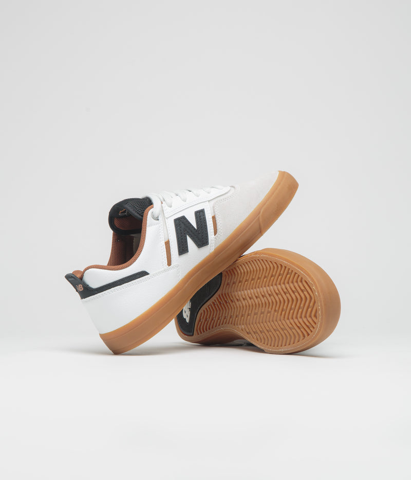 New Balance Numeric 306 Jamie Foy Shoes in Sea Salt and Gum / Black