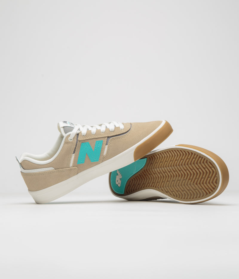 New Balance Numeric 306 Jamie Foy Shoes in Tan and Turquoise