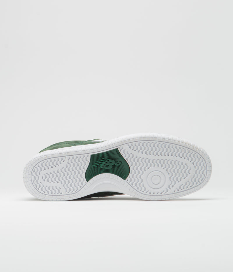 New Balance Numeric 480 Shoes in Forest Green and White