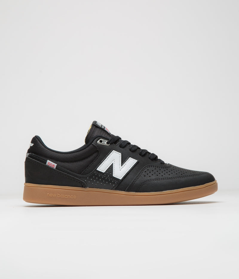 New Balance Numeric 508 Brandon Westgate Shoes in Black and Gum / Black