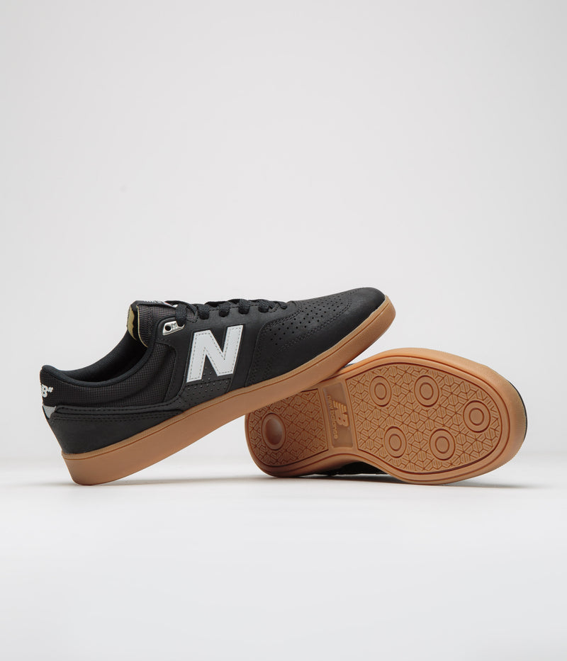 New Balance Numeric 508 Brandon Westgate Shoes in Black and Gum / Black