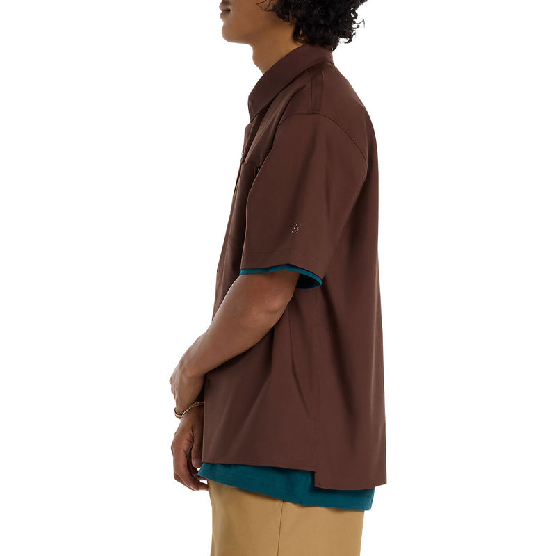 New Balance Numeric Button Up Shirt - Pumpernickel
