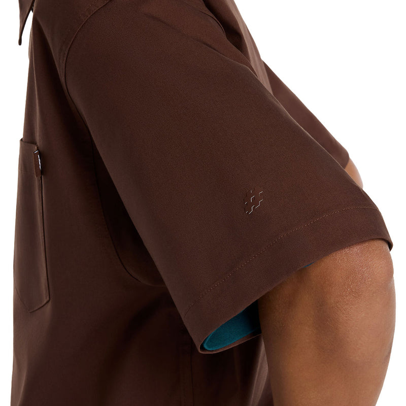 New Balance Numeric Button Up Shirt - Pumpernickel