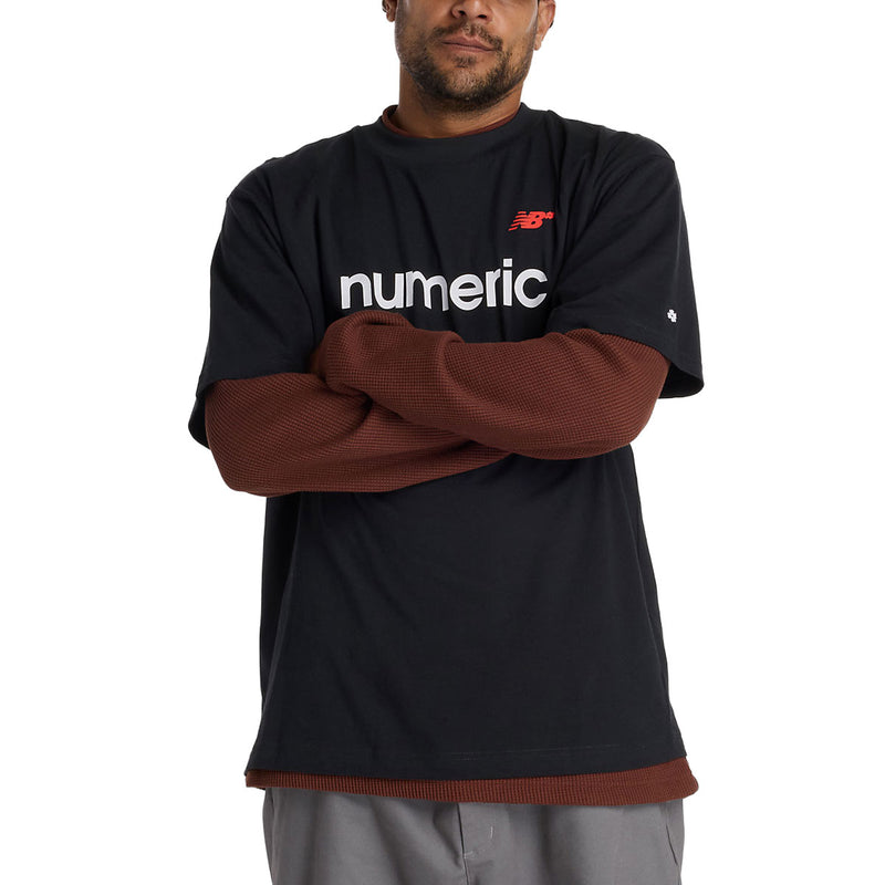 New Balance Numeric Linear Logo T-Shirt - Black