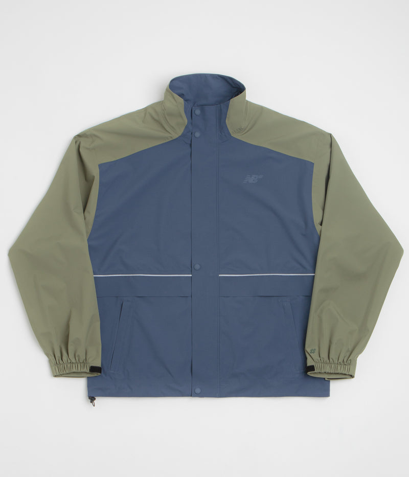 New Balance Numeric Waterproof Jacket in Khaki and Blue