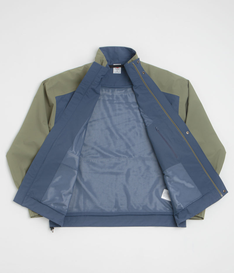 New Balance Numeric Waterproof Jacket in Khaki and Blue