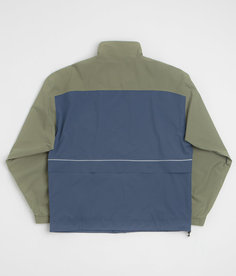 New Balance Numeric Waterproof Jacket in Khaki and Blue
