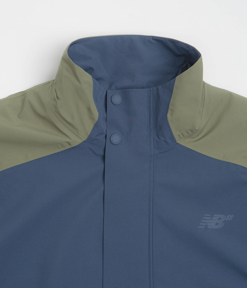 New Balance Numeric Waterproof Jacket in Khaki and Blue