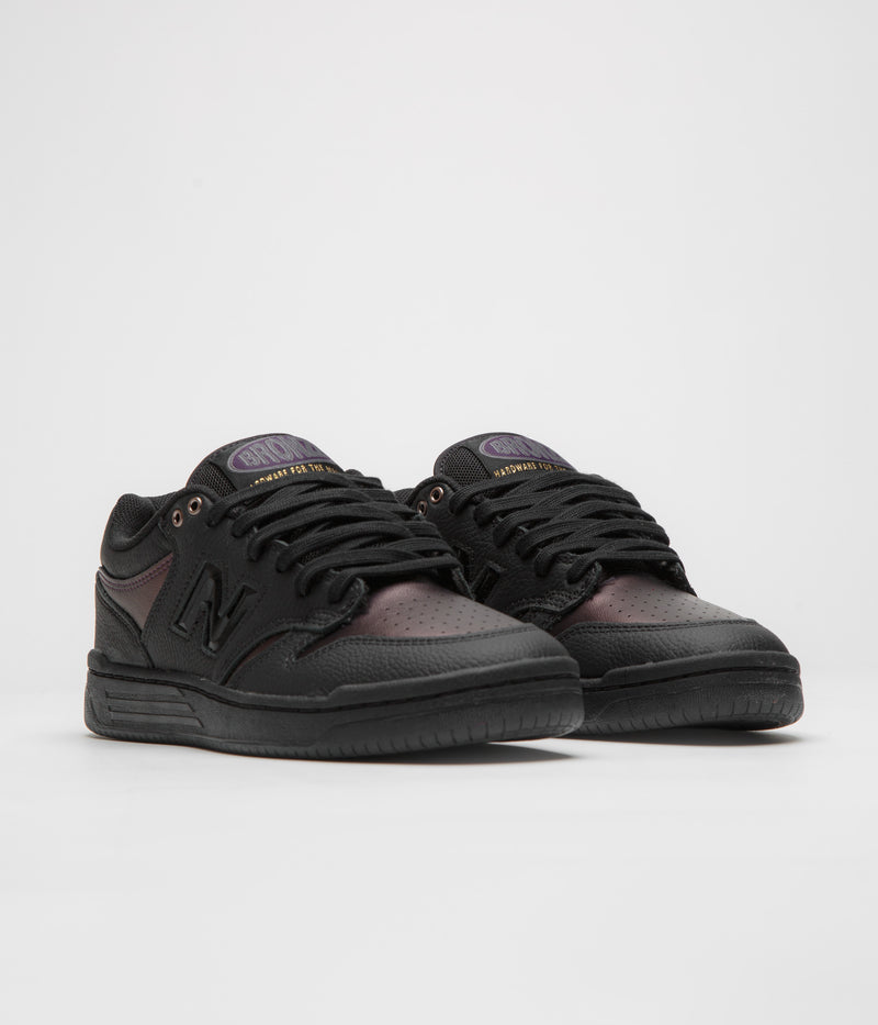 New Balance Numeric x Bronze 56K 480 Shoes in Black and Black