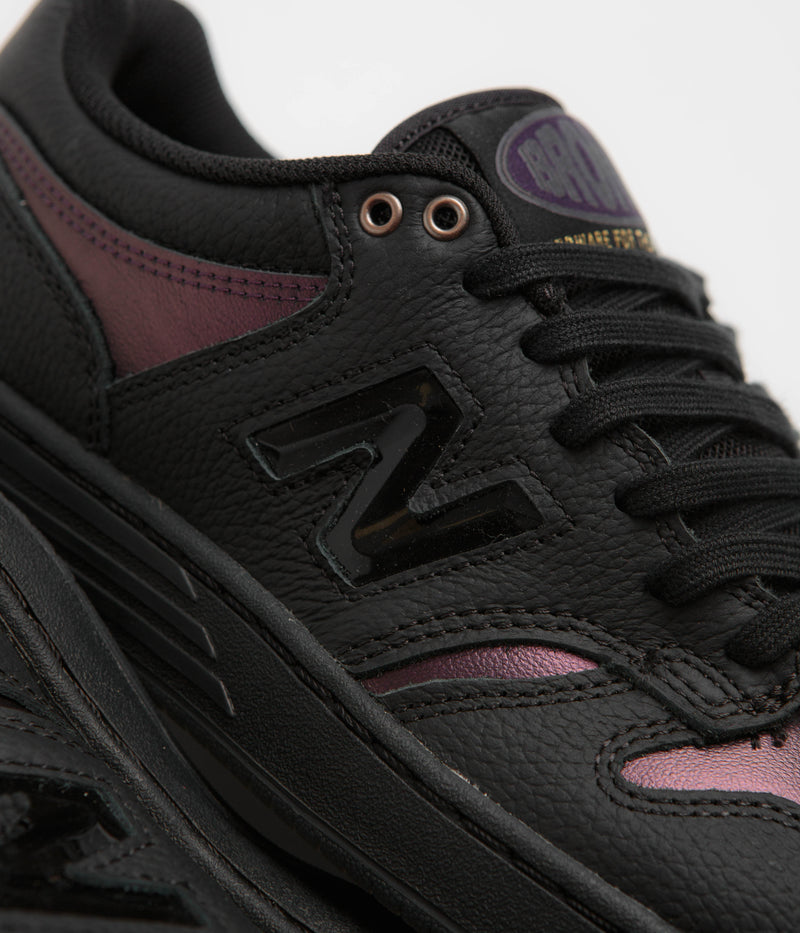 New Balance Numeric x Bronze 56K 480 Shoes in Black and Black