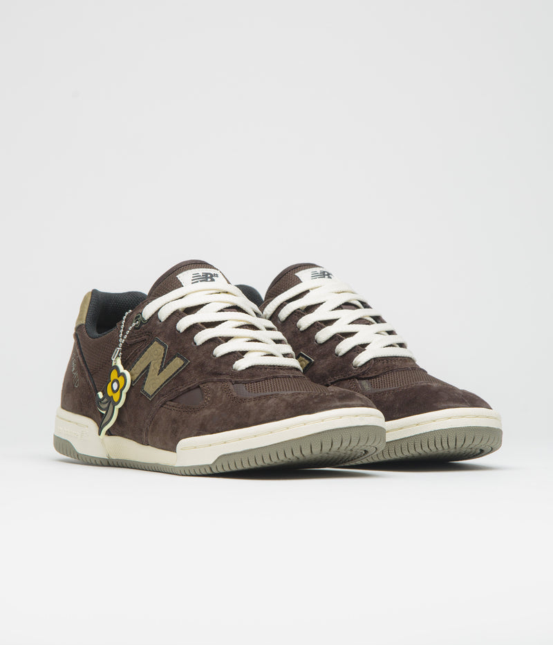 New Balance Numeric x Krooked 600 Tom Knox Shoes in Chocolate