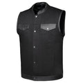 Nightrider - Men's Denim Leather Club Vest DM149