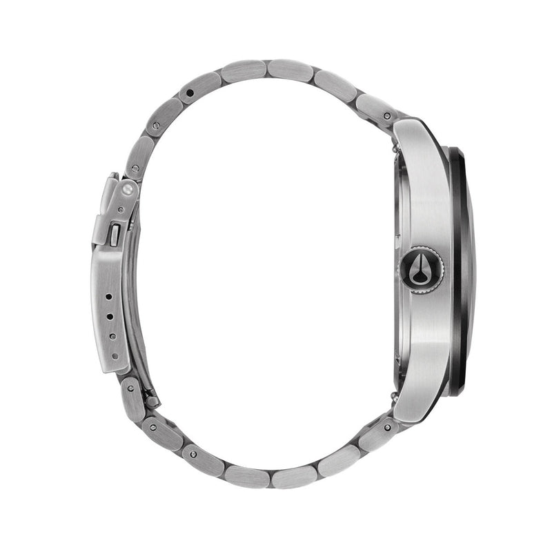 Nixon Sentry Stainless Steel Watch - Fisheye/Silver/Polar Blue
