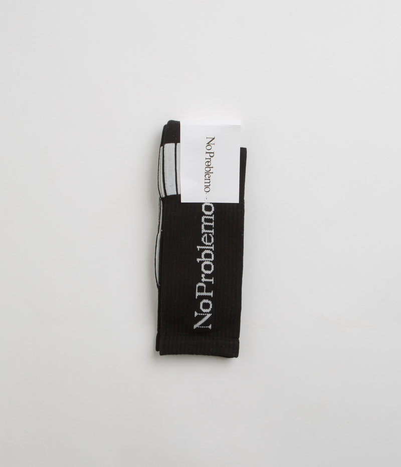 No Problemo Logo Socks in Black