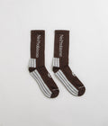 No Problemo Logo Socks in Brown