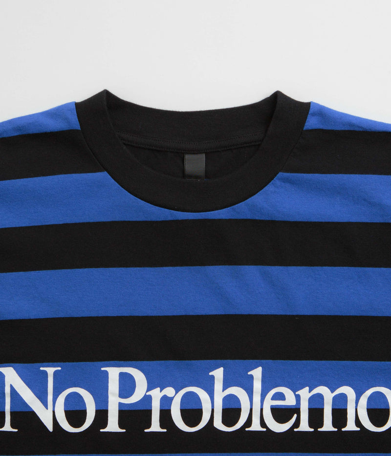 No Problemo Striped T-Shirt in Black Multi