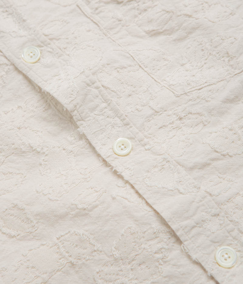 Norse Projects Ole Oversized Fil Coupe Short Sleeve Shirt in Ecru