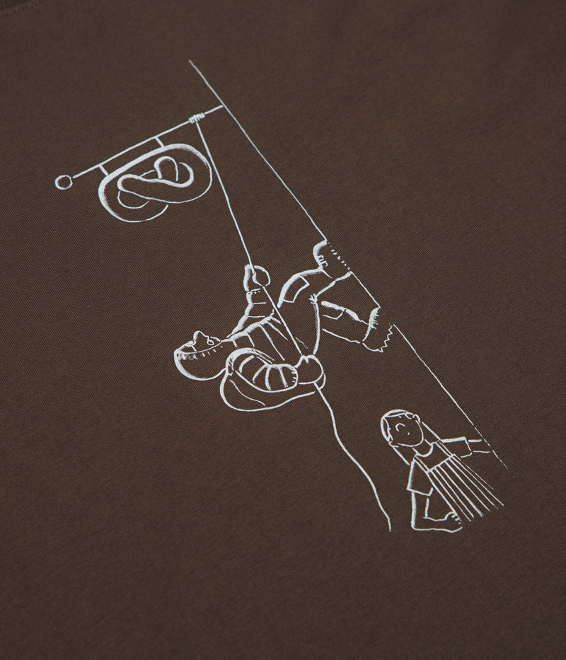 Norse Projects x Daniel Frost Baker Ascent T-shirt in Seal Brown