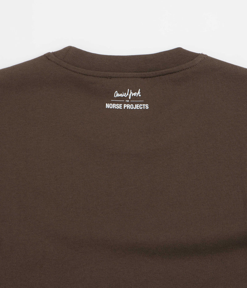 Norse Projects x Daniel Frost Baker Ascent T-shirt in Seal Brown