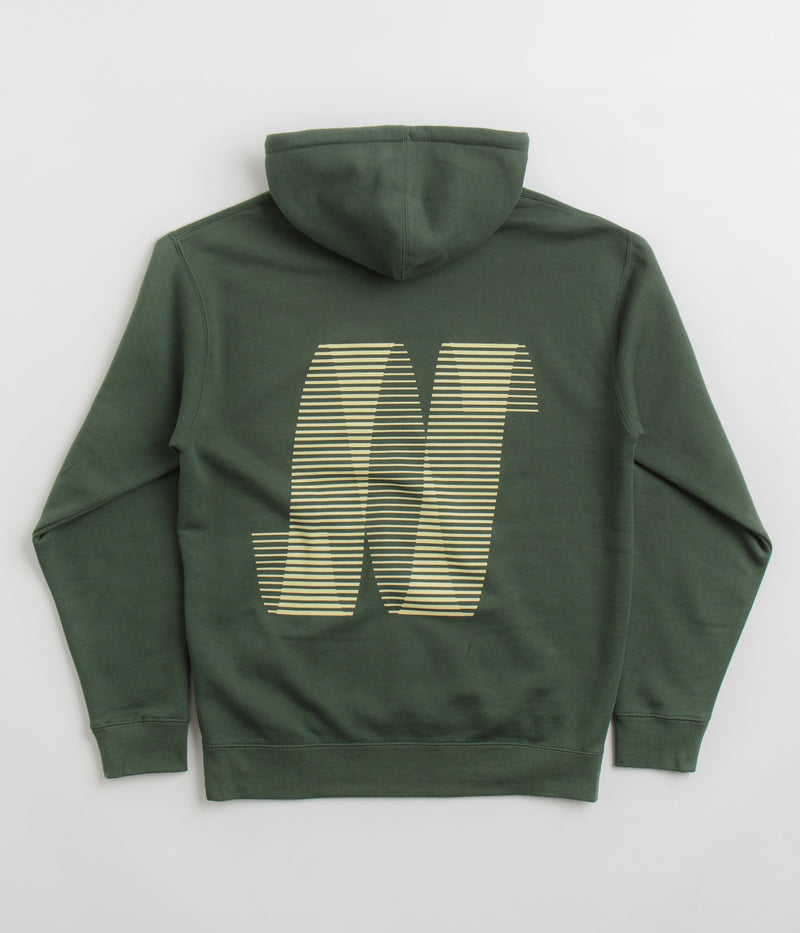 North N Logo Hoodie in Pine Green and Amber