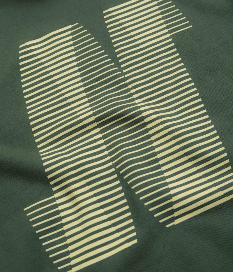 North N Logo Hoodie in Pine Green and Amber