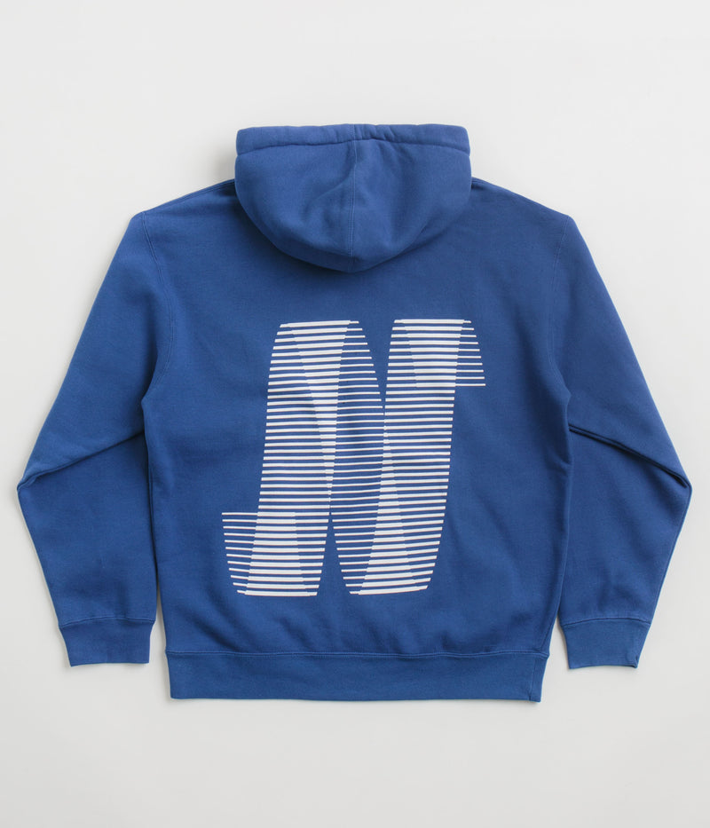 North N Logo Hoodie in Royal Blue and White