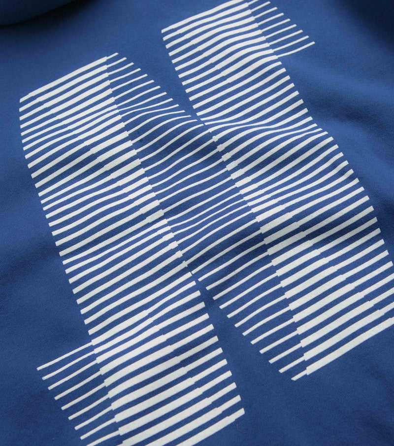 North N Logo Hoodie in Royal Blue and White