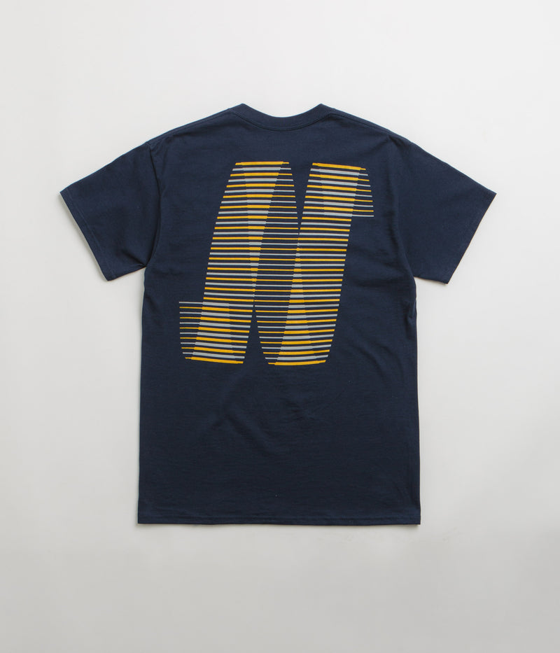 North N Logo T-Shirt in Navy and Amber / Smoke