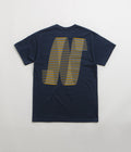 North N Logo T-Shirt in Navy and Amber / Smoke