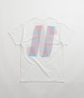 North N Logo T-Shirt in White and Blue / Red