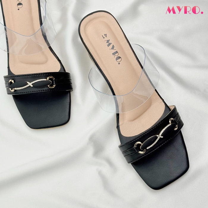 Nudea Black Heel - MYRO