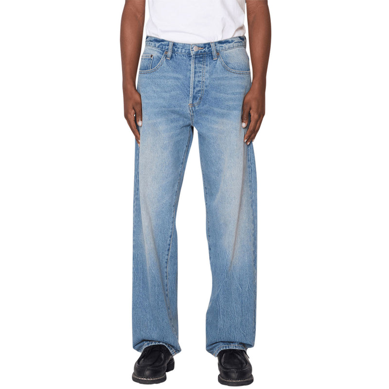 Obey Boxcar Straight Leg Denim Jeans - Heavy Vintage Indigo
