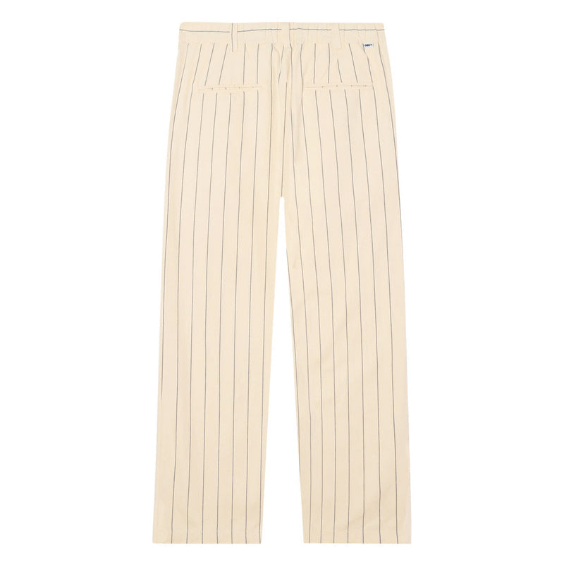 Obey Foster Pleated Stripe Pants - Canvas Multi