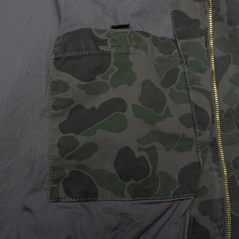 Carhartt WIP | OG Active Jacket - Garment Dyed Dearborn Canvas
Style # I033897-2MR
Color : Camo Duck / Green / Graphite