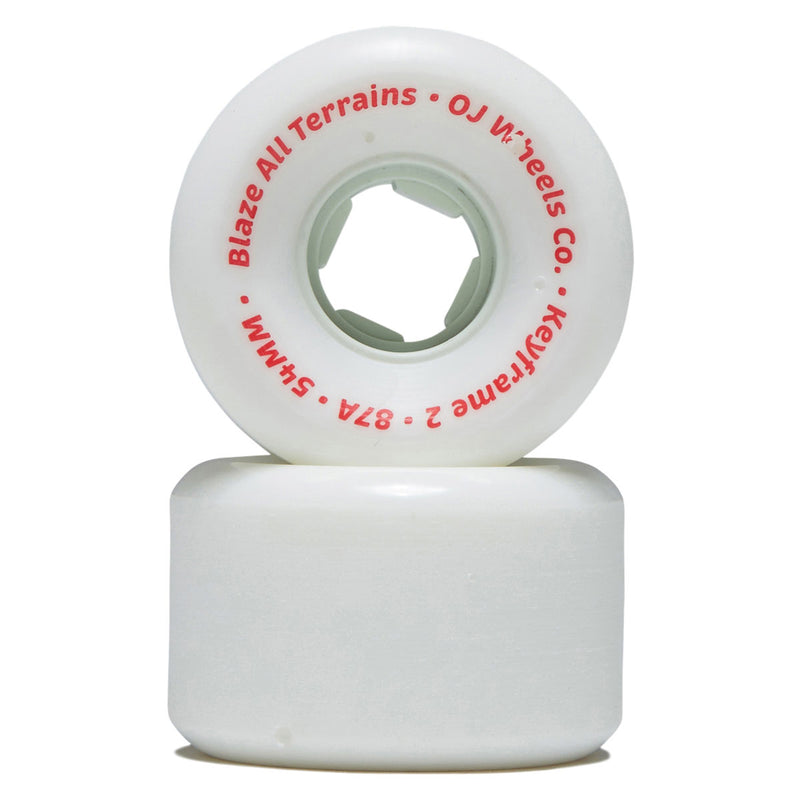 OJ Keyframe 2 87a Skateboard Wheels - White - 54mm