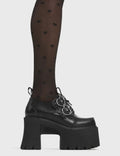 Open Heart Chunky Platform Shoes LAMODA