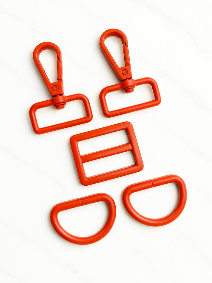 Orange Hardware / Bag Strap Kit ( 1” & 1.5” )