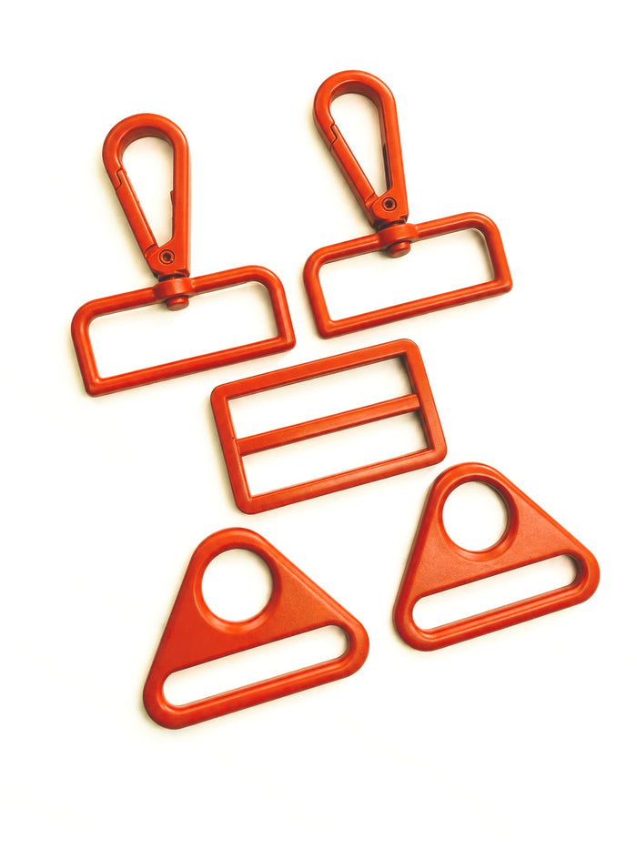 Orange Hardware / Bag Strap Kit ( 1” & 1.5” )