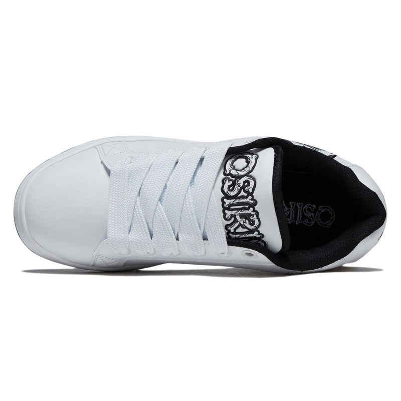 Osiris Troma Alt Shoes - White/Black/Skull