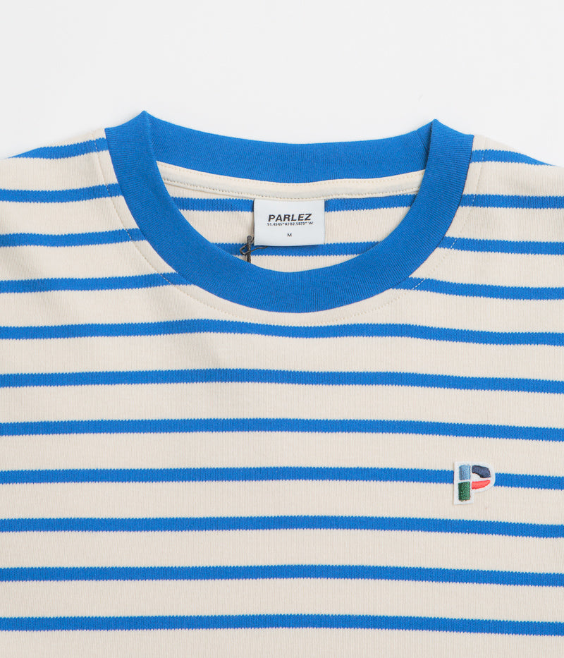 Parlez Shore YD Stripe Long Sleeve T-Shirt in Azure