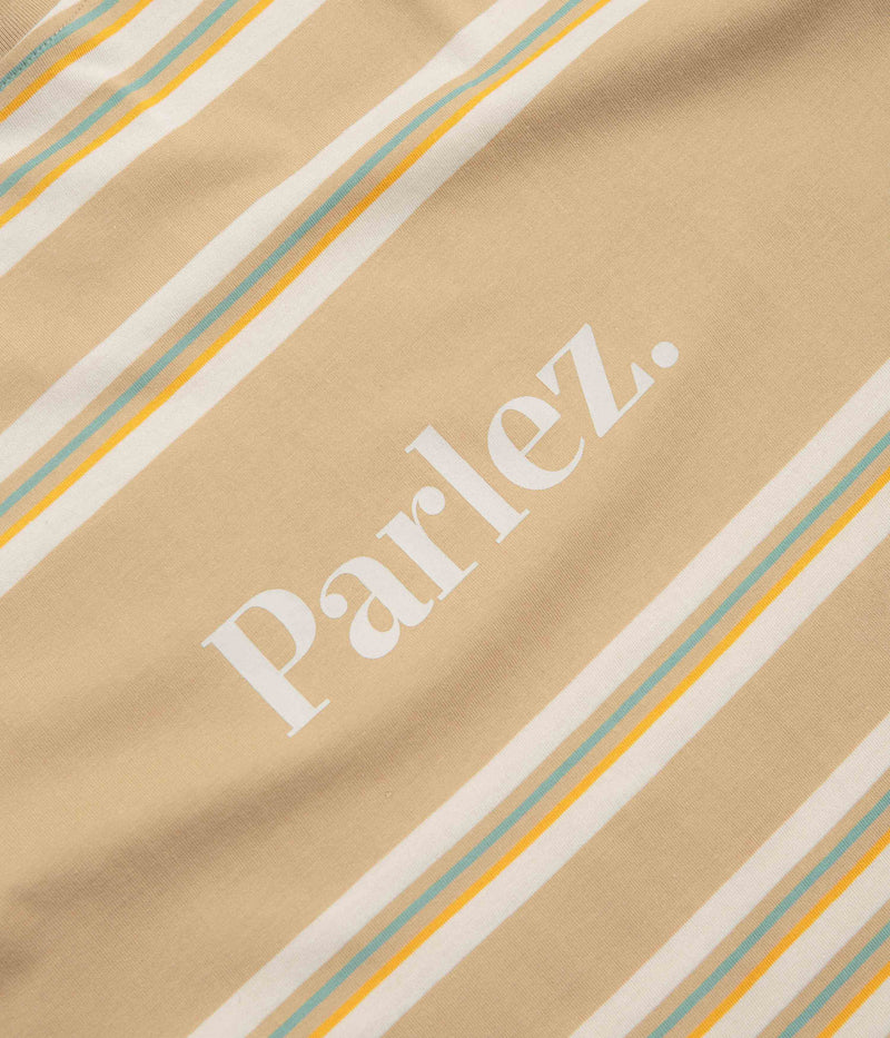 Parlez Solar YD Stripe T-Shirt in Greige