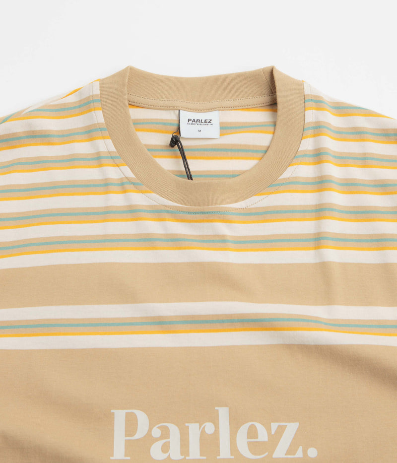 Parlez Solar YD Stripe T-Shirt in Greige