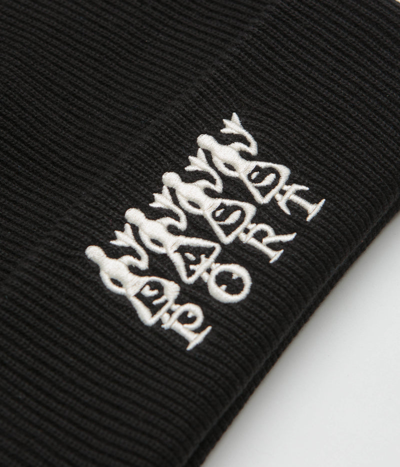 Pass Port 4 Flowers Organic Cotton Beanie in Black