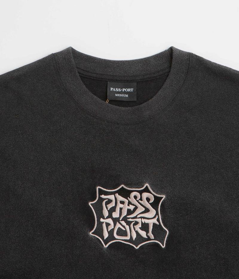Pass Port Glyph T-Shirt in Acid Black