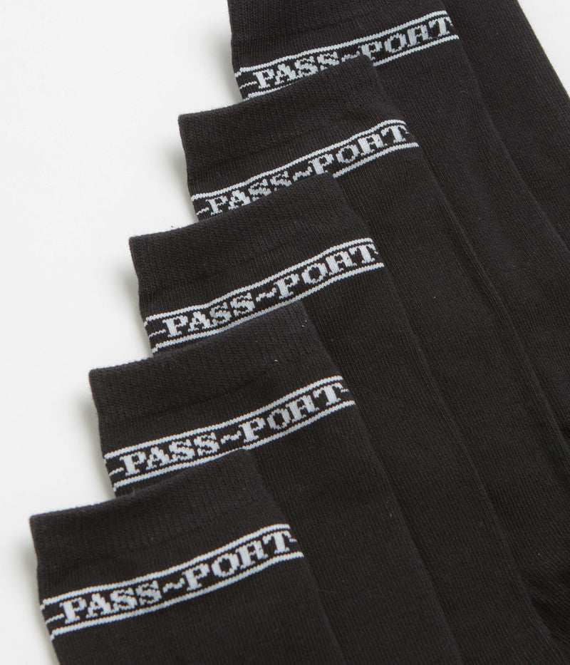 Pass Port Hi Sox Socks (3 Pack) in Black